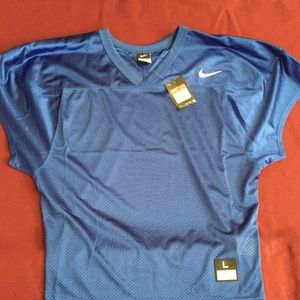 Men’s blue Nike mesh football jersey
